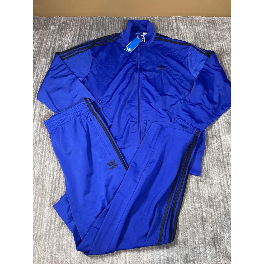 Adidas Originals Firebird Track Suit Mens Large Lucid Blue 3-Stripes JY1346